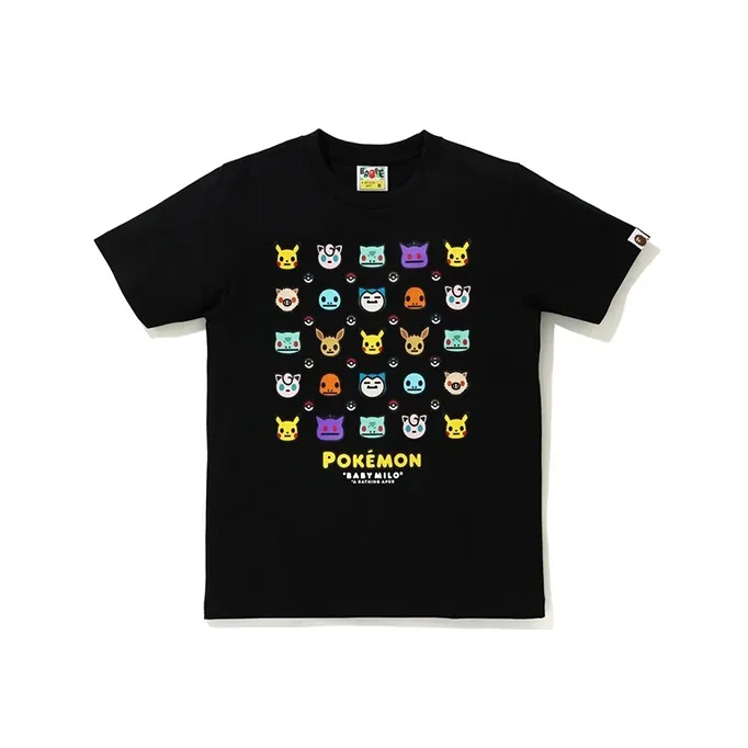 Bape X Pokemon Ladies Tee #6 Black-0