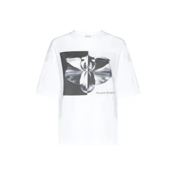Alexander McQueen Graphic Printed Crewneck T Shirt