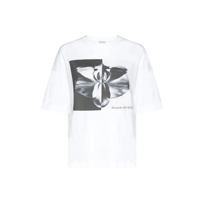 Alexander McQueen Graphic Printed Crewneck T Shirt-0
