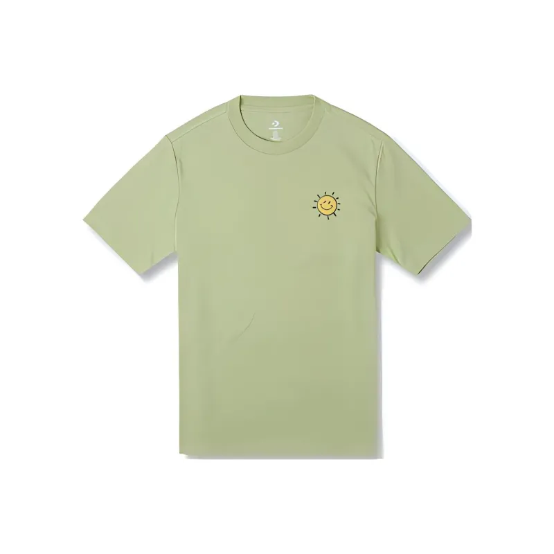 Converse CITY ESCAPE TEE T Shirt Women's Light Green-0