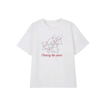 PLAY BUSH Regular T Shirt Women's White