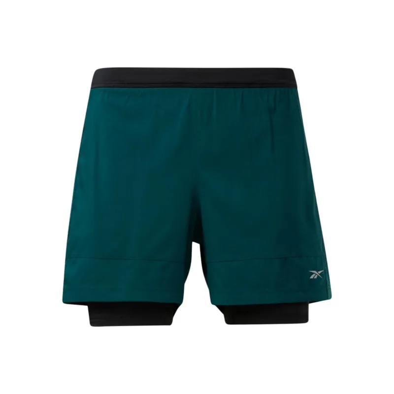 Reebok Re 2-1 Short Sports Shorts Men's Forest Green-0
