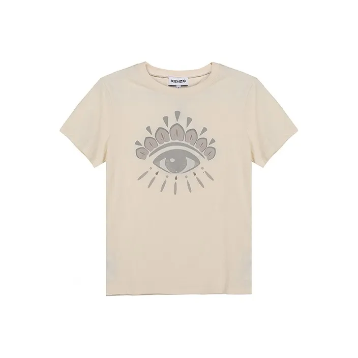 KENZO T-Shirts Women's Beige Yellow-0