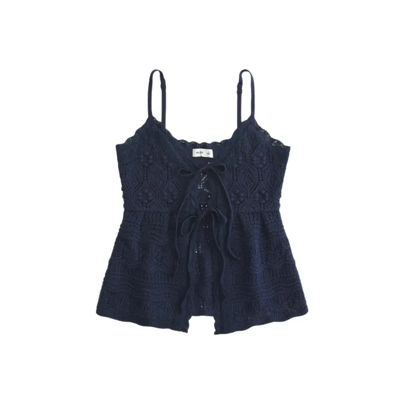 Hollister Tank Tops Women's Marine Blue-0