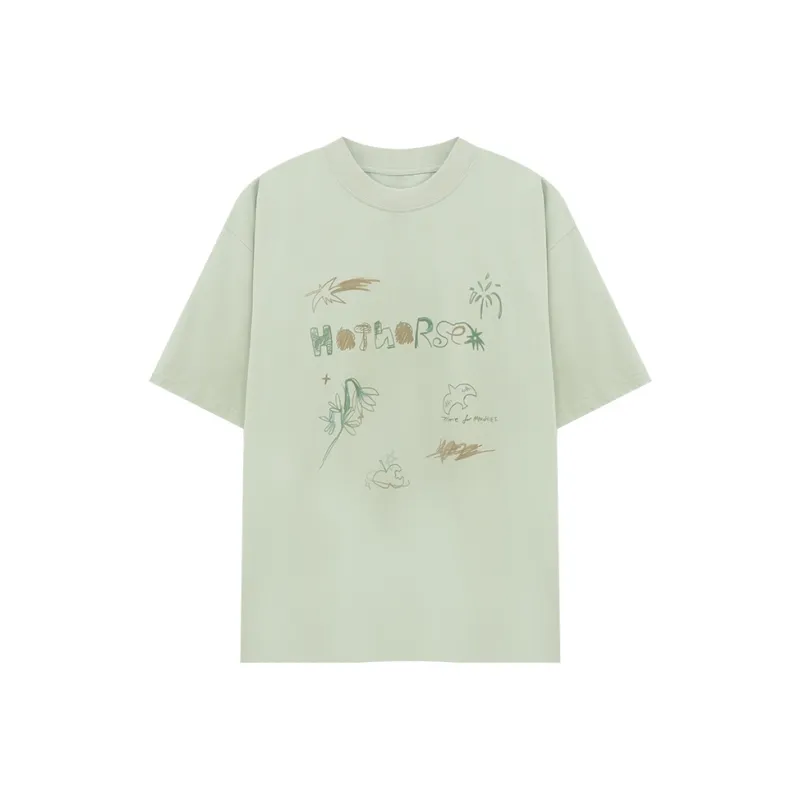 HOT HORSE Short Sleeved T Shirts Unisex-0
