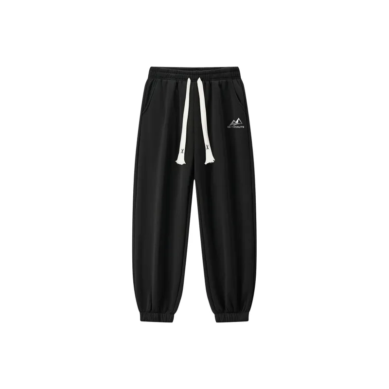 Small Columns Under The Sea Casual Pants Unisex Black-0