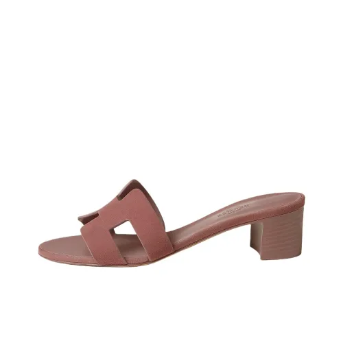 HERMES Oasis Slide Slippers 5cm Women's Fuchsia