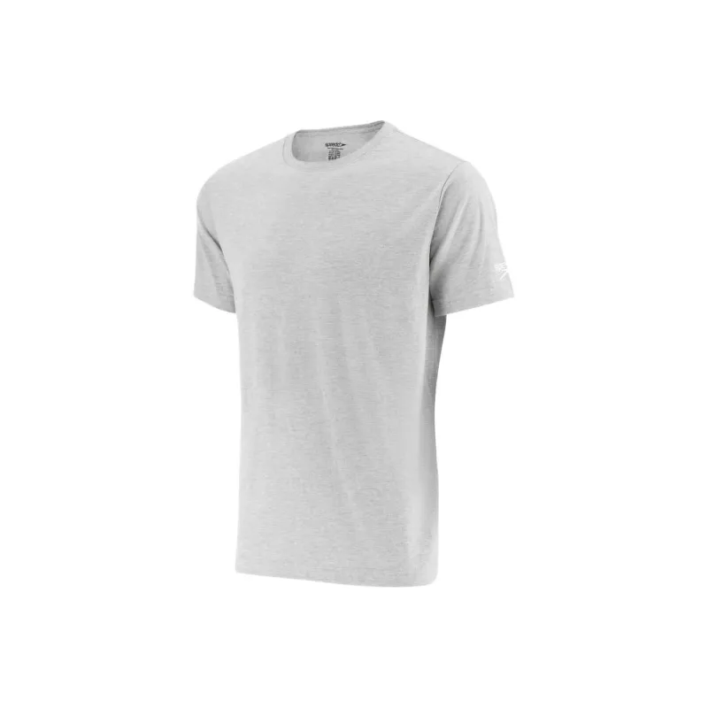 Speedo Unisex Short Sleeve Tee Gray T Shirt Unisex Gray-0