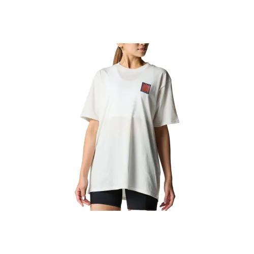 Women Armour Drop Shoulder Sleeve T Shirt Women's White