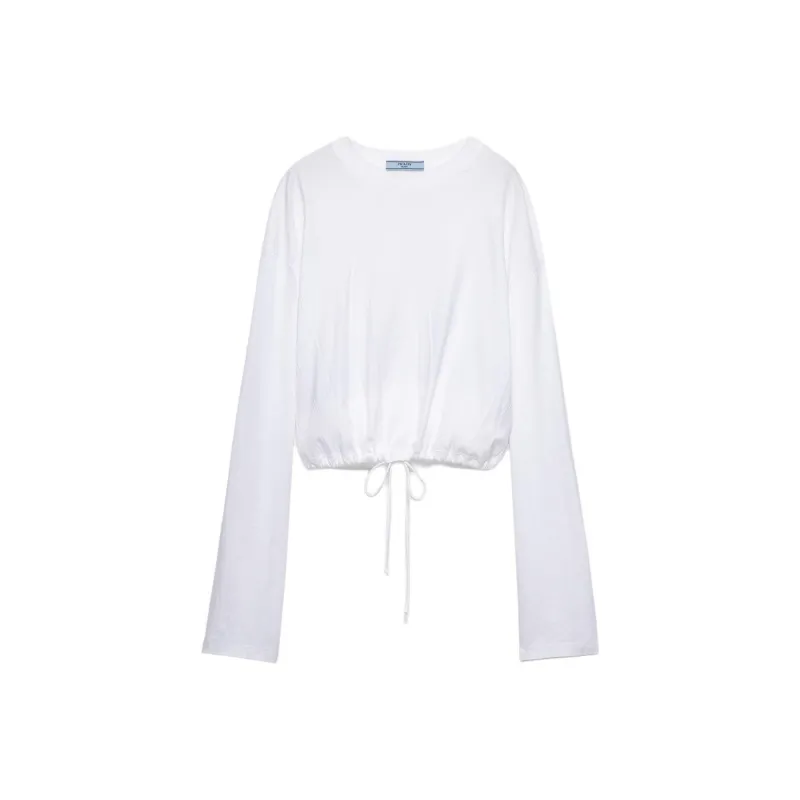 PRADA Long sleeved Jersey T shirt-0