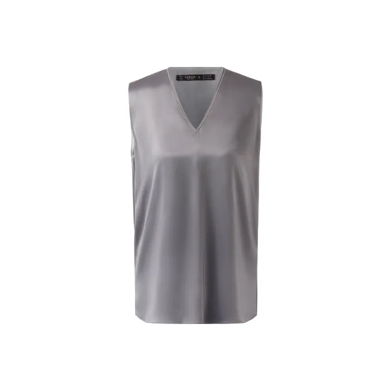 GOELIA Tank Top Women's Silver Gray-0