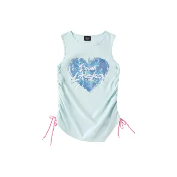 LAMLICKA Tank Tops Women's Blue