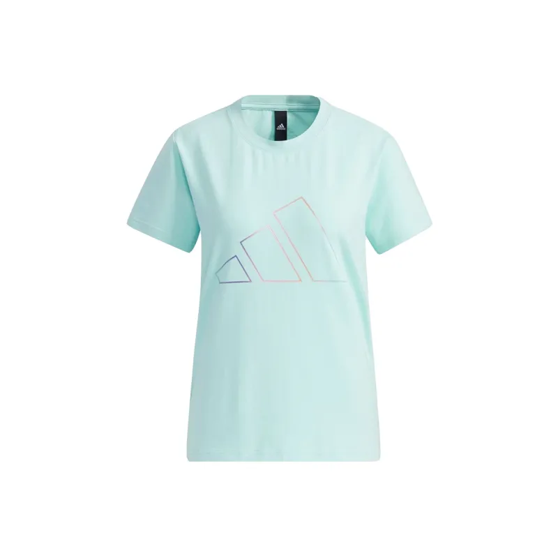 Adidas Set in Sleeve T Shirt Women's Green-0