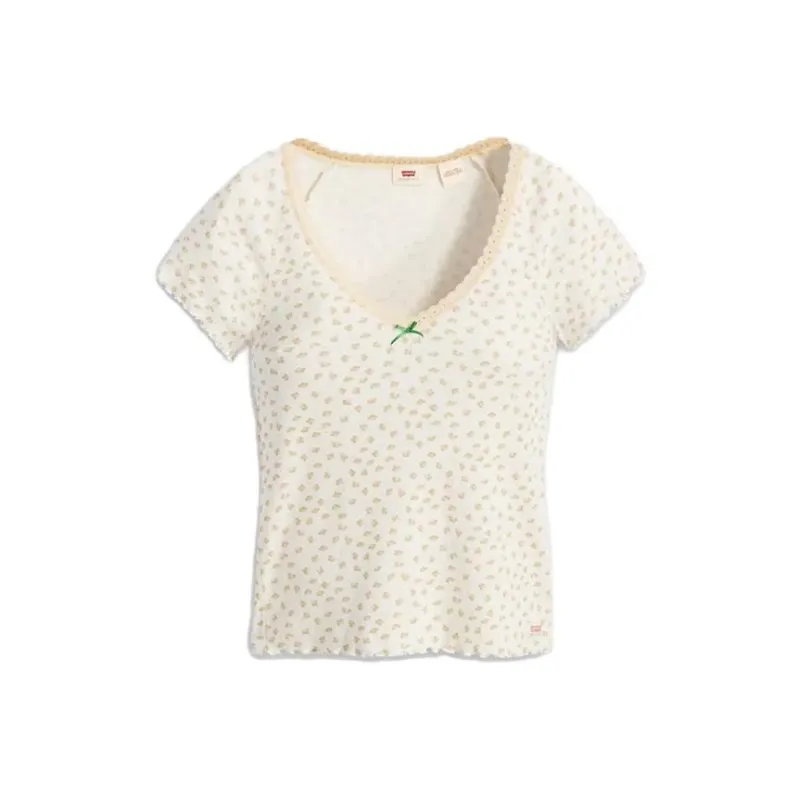Levis T-Shirts Women's Ecru-0