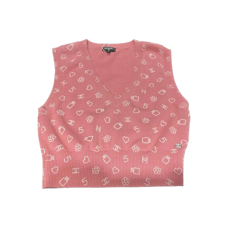 CHANEL Tank Tops Women's Pink-0