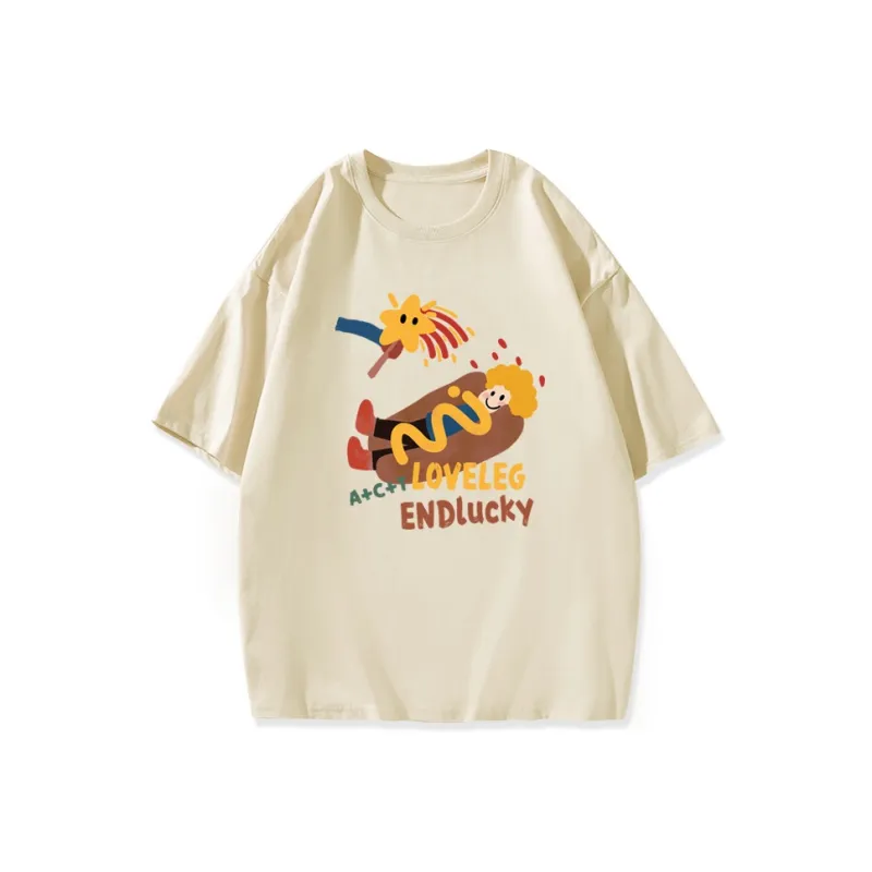 ILYOIL Drop Shoulder Sleeve T Shirt Unisex-12