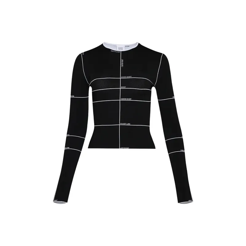 Vetements Mannequin Knitted Long Sleeve Top 'Black'-0