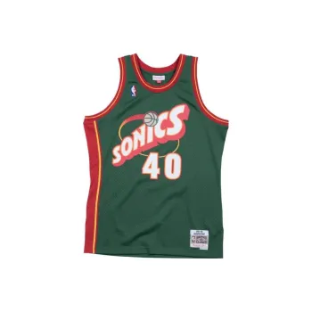 Mitchell Ness 1995/96 Hardwood Classics Shawn Kemp Seattle SuperSonics Swingman Jersey