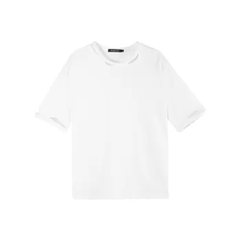 BIENKIMIIYE SS22 Elbow Length Sleeved T Shirt Women's Black
