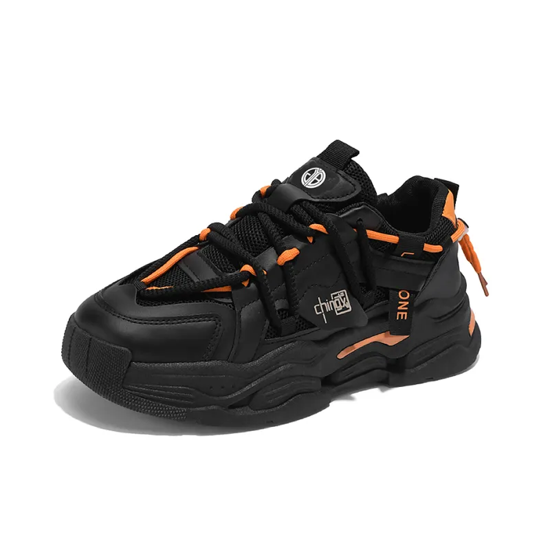 Yi Jiabao Abrasion Resistant Breathable Low Top Chunky Sneakers Men's-1