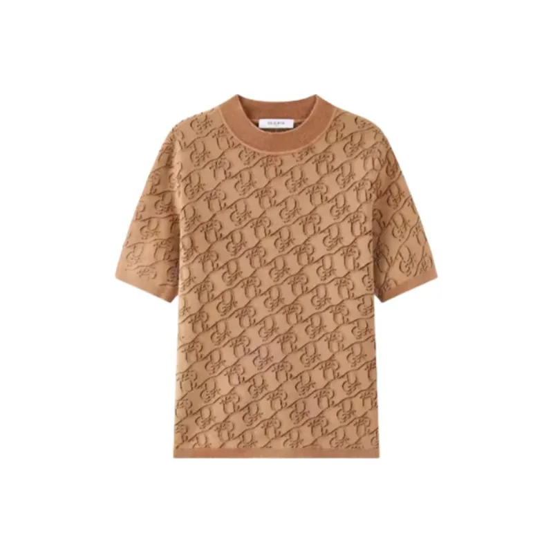 DEGAIA T Shirt Women's Light Camel-0