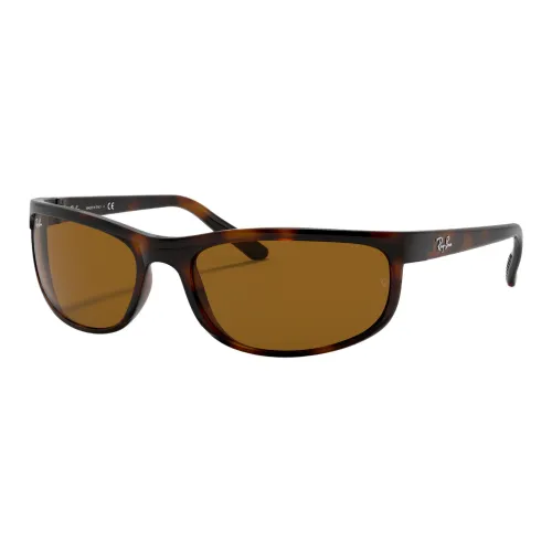 RayBan Nylon Irregular Shape Sunglasses Unisex Brown