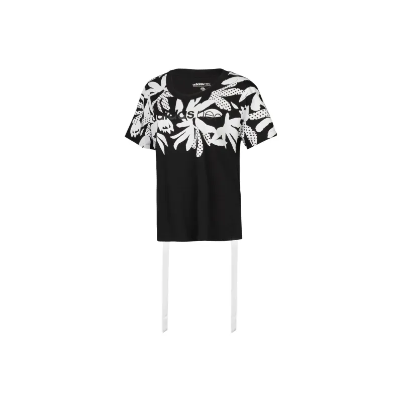 Adidas Neo T Shirt Women's Black White-0