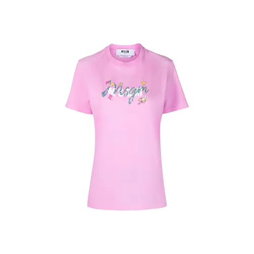 MSGM T Shirts Women's Pink