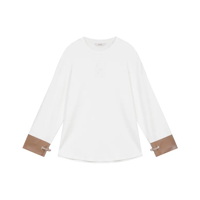 ELF SACK T Shirt Women's Versatile Pearl White-0
