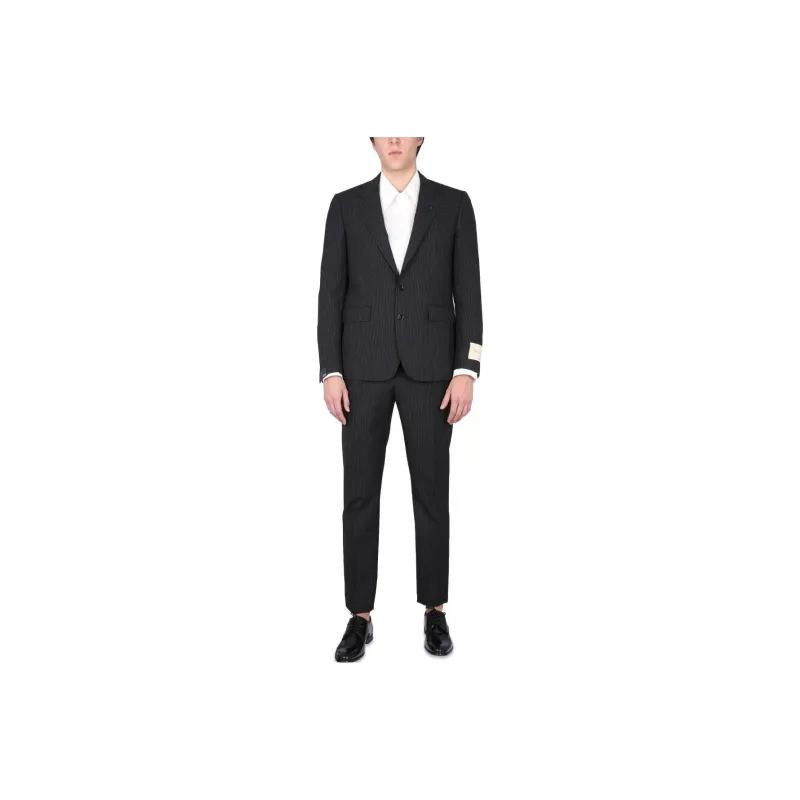 LARDINI Striped Single breasted Suit-0