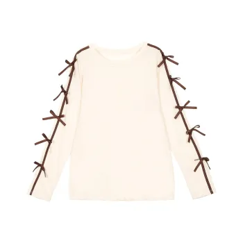 ERIRI T Shirt Women's White Marble Color