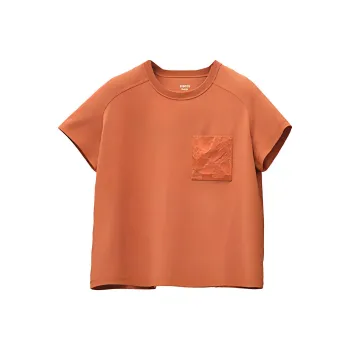 HERMES SS22 Raglan Sleeve T Shirt Women's Orange