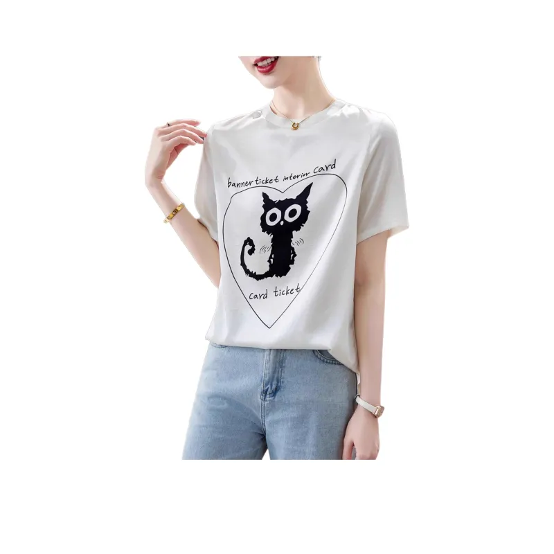 Yi Mengyuan Silk T shirt Women's-2