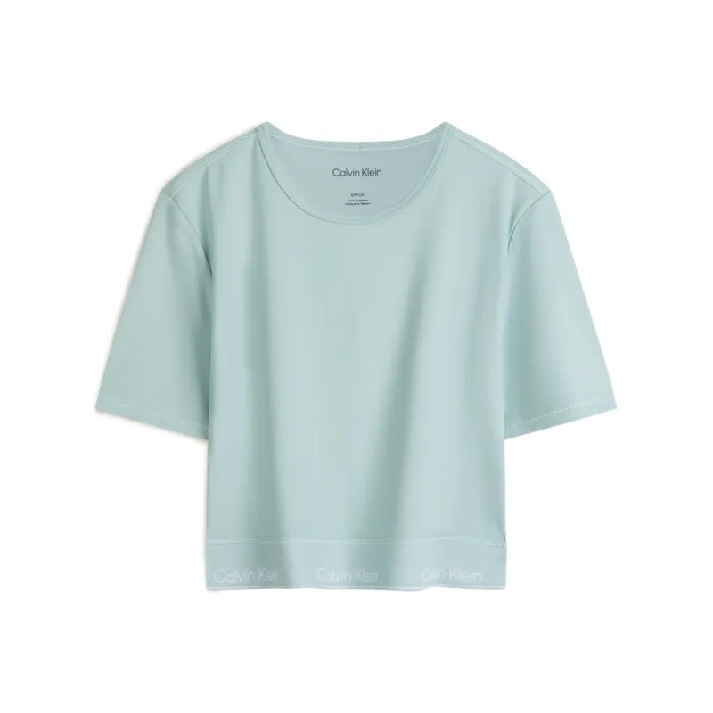 Calvin Klein Logo waistband Crop Top-0