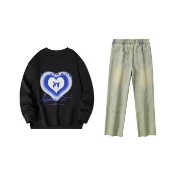 Hepburn Cat Sweatshirt Sets Unisex