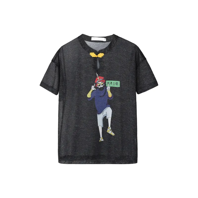 JK&JS Straight T-Shirt Women's Nighttime Black-0
