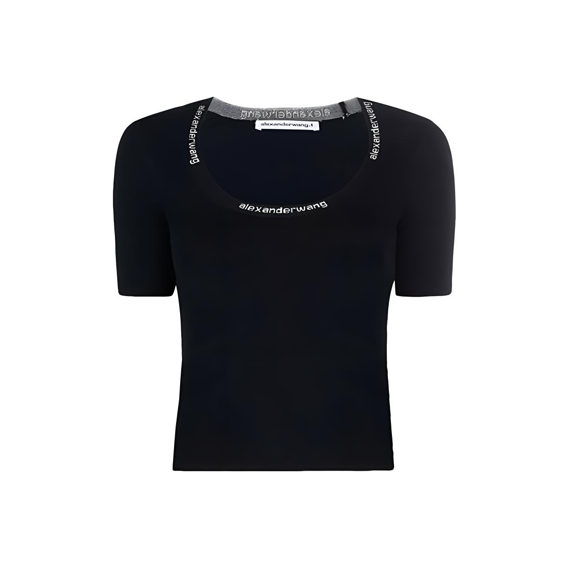 ALEXANDER WANG - Embossed logo t-shirt | Leam Roma - Luxury