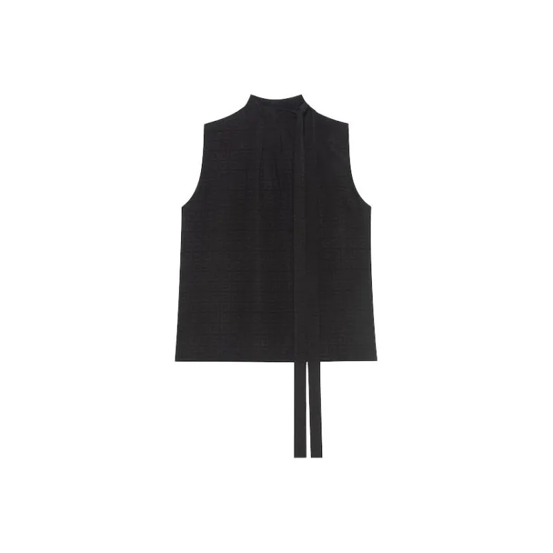 Givenchy 4G Pattern Jacquard Sleeveless Top-0