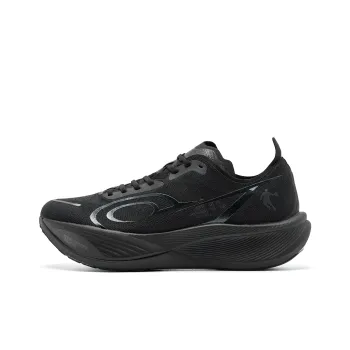 QIAODAN Feiying PB3 Enhanced Edition Running Shoes Men Low Top Black Iron Gray