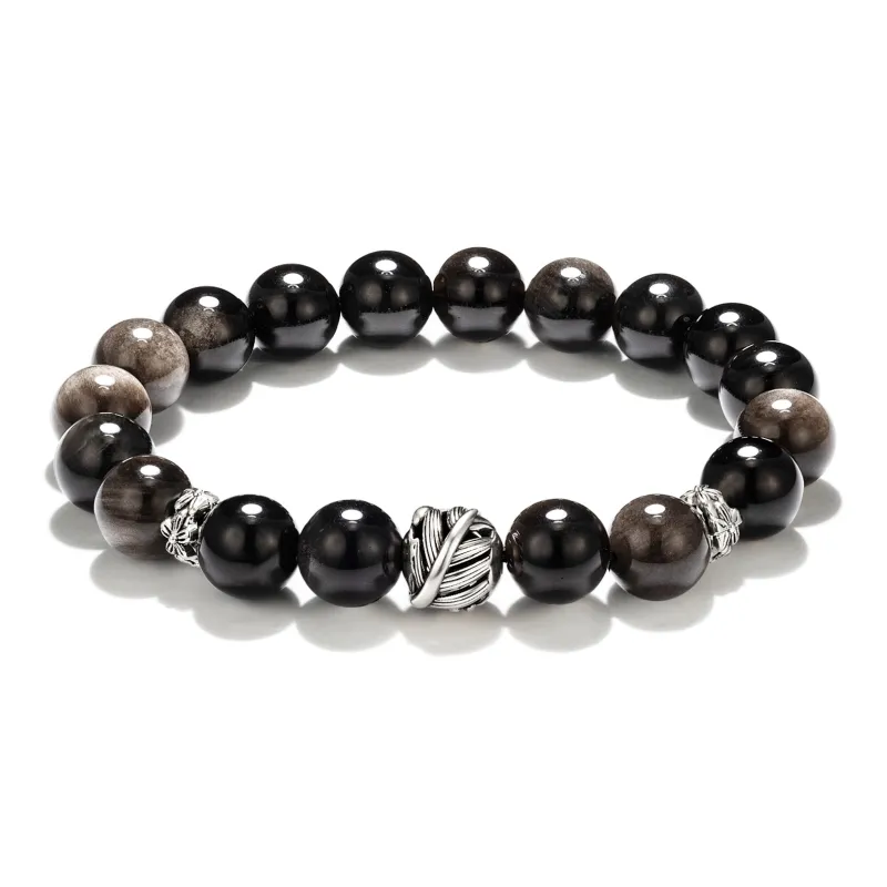 Jodie&Kevin Obsidian Bracelets Men's-0