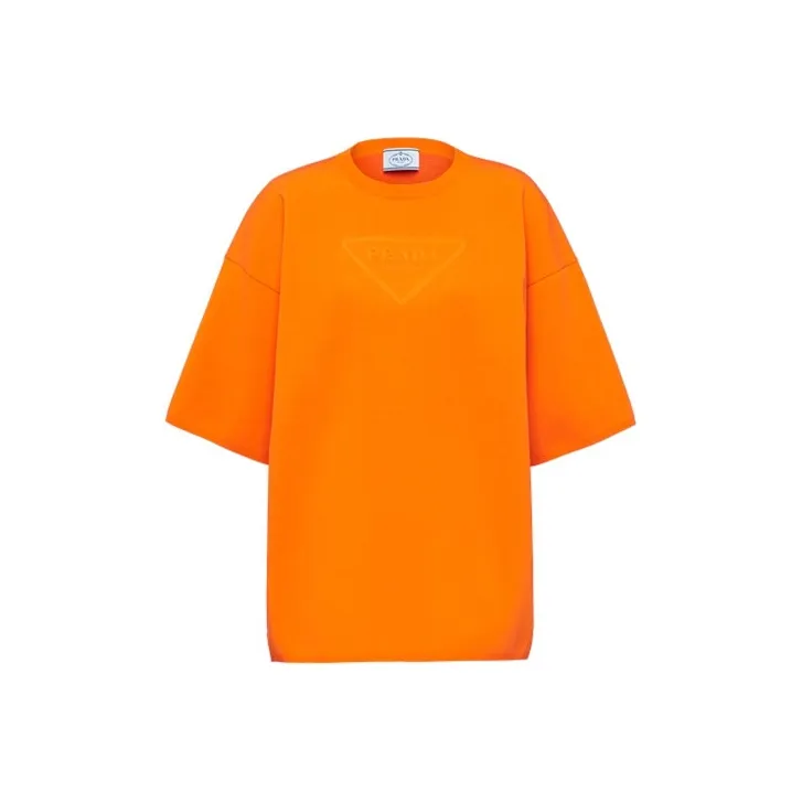 PRADA T-Shirts Women's Orange-0