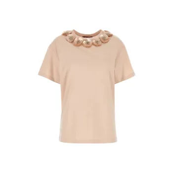 MaxMara Studio Gennaio Embellished Crewneck T Shirt