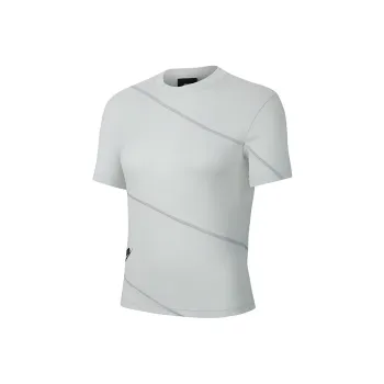 Nike Sportswear T Shirts Women's Light Silver/Light Lime
