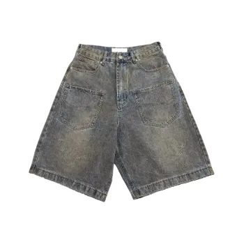 SIFLYTO Denim Shorts Unisex Vintage Blue