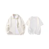 Clothing Set (Apricot Shirt+White Short-Sleeved)