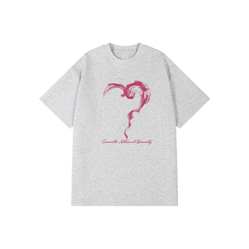 Caramella Drop Shoulder Sleeve T Shirt Unisex Black-4
