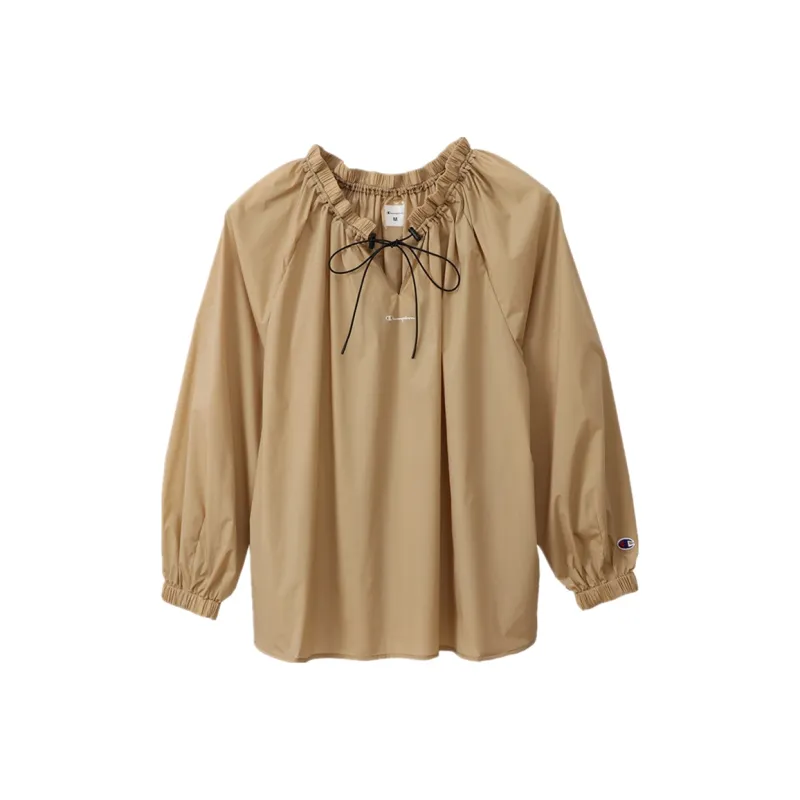 Champion Straight Long Sleeved T Shirt Japan Version Women's-2