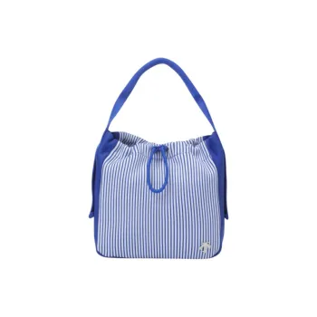 DESCENTE Polyester Handbag Mini Women's Blue & White