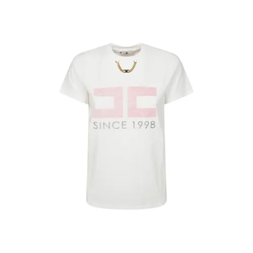 Elisabetta Franchi Logo Printed Crewneck T Shirt