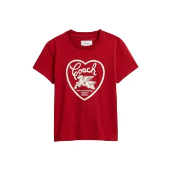 COACH T Shirts Women's Red